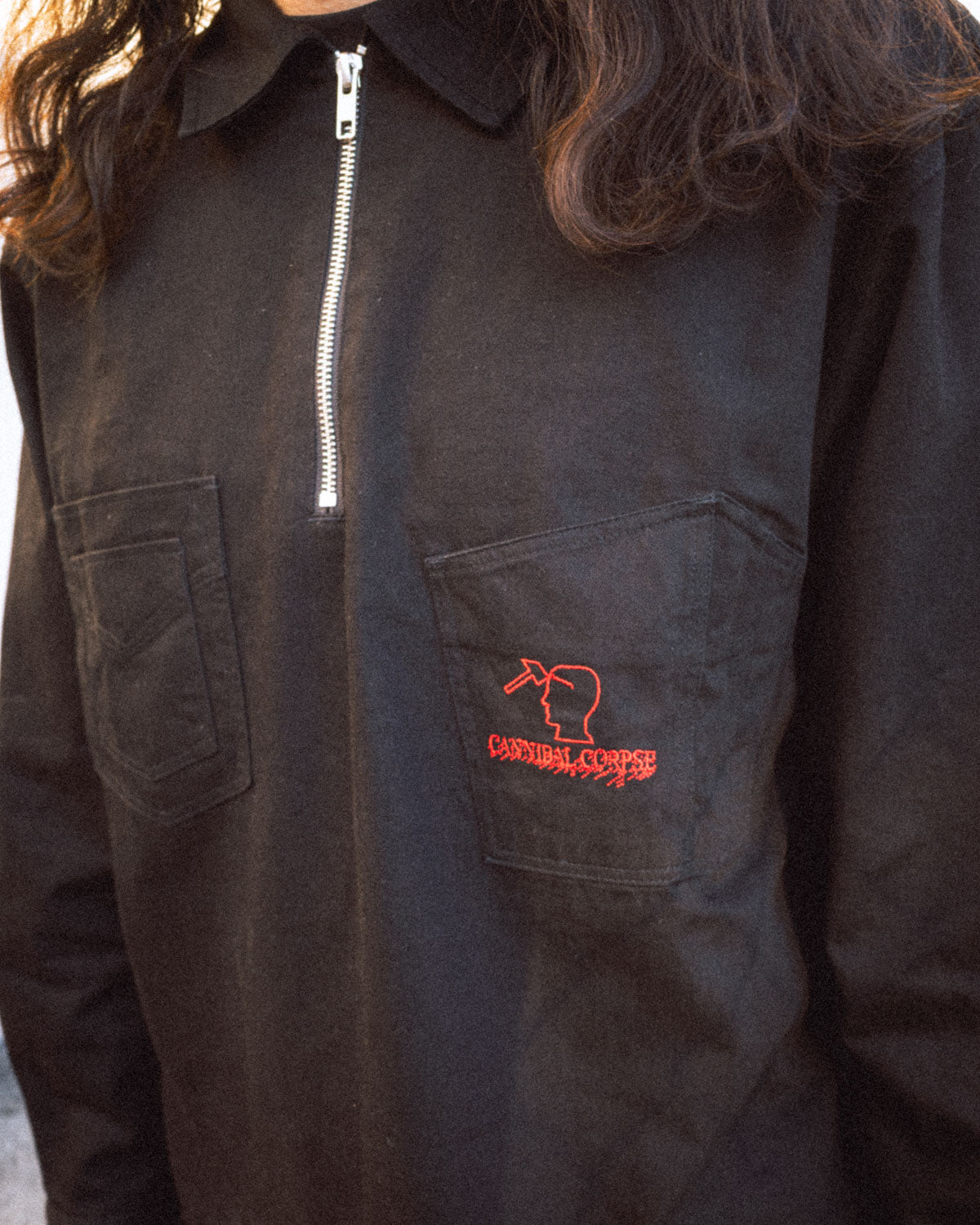 Brain Dead x Cannibal Corpse Work Shirt - Black 6