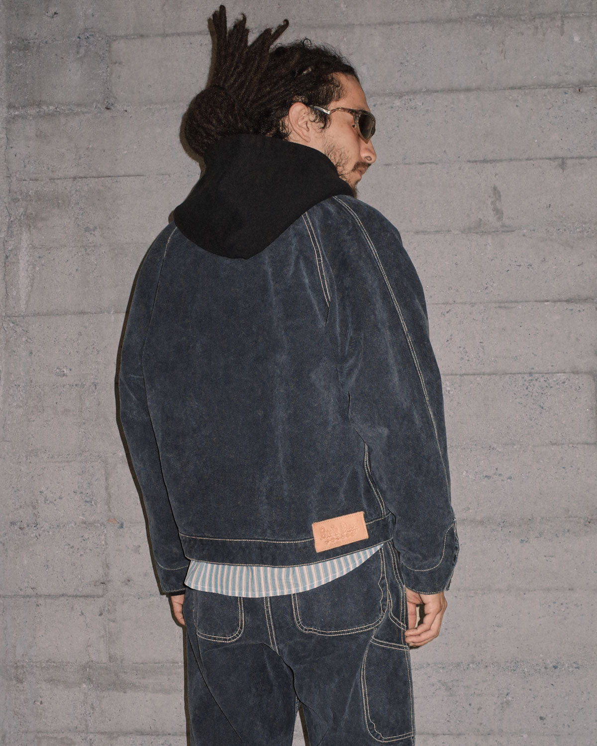 Canvas Cropped Engineer Jacket - Black – Brain Dead
