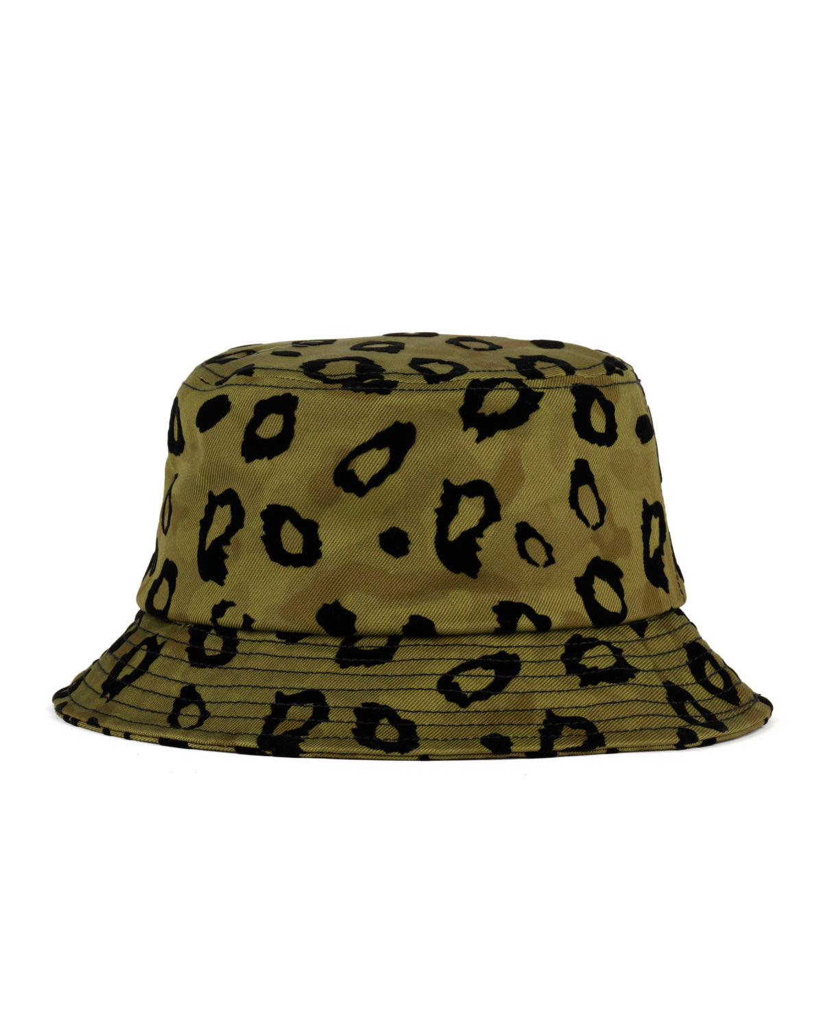 Canvas Bucket Hat - Flocked Leopard Camo 3