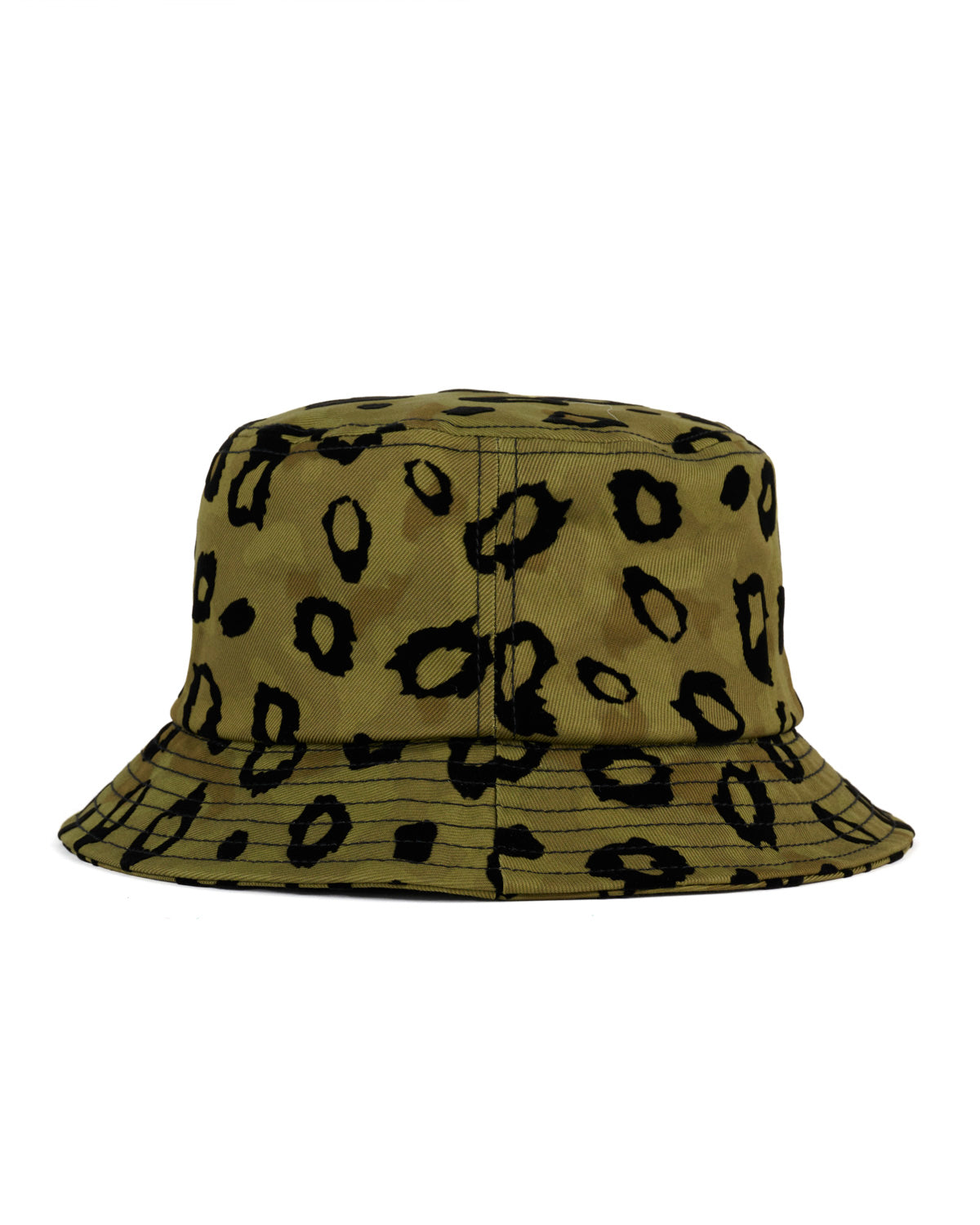 Canvas Bucket Hat - Flocked Leopard Camo 5