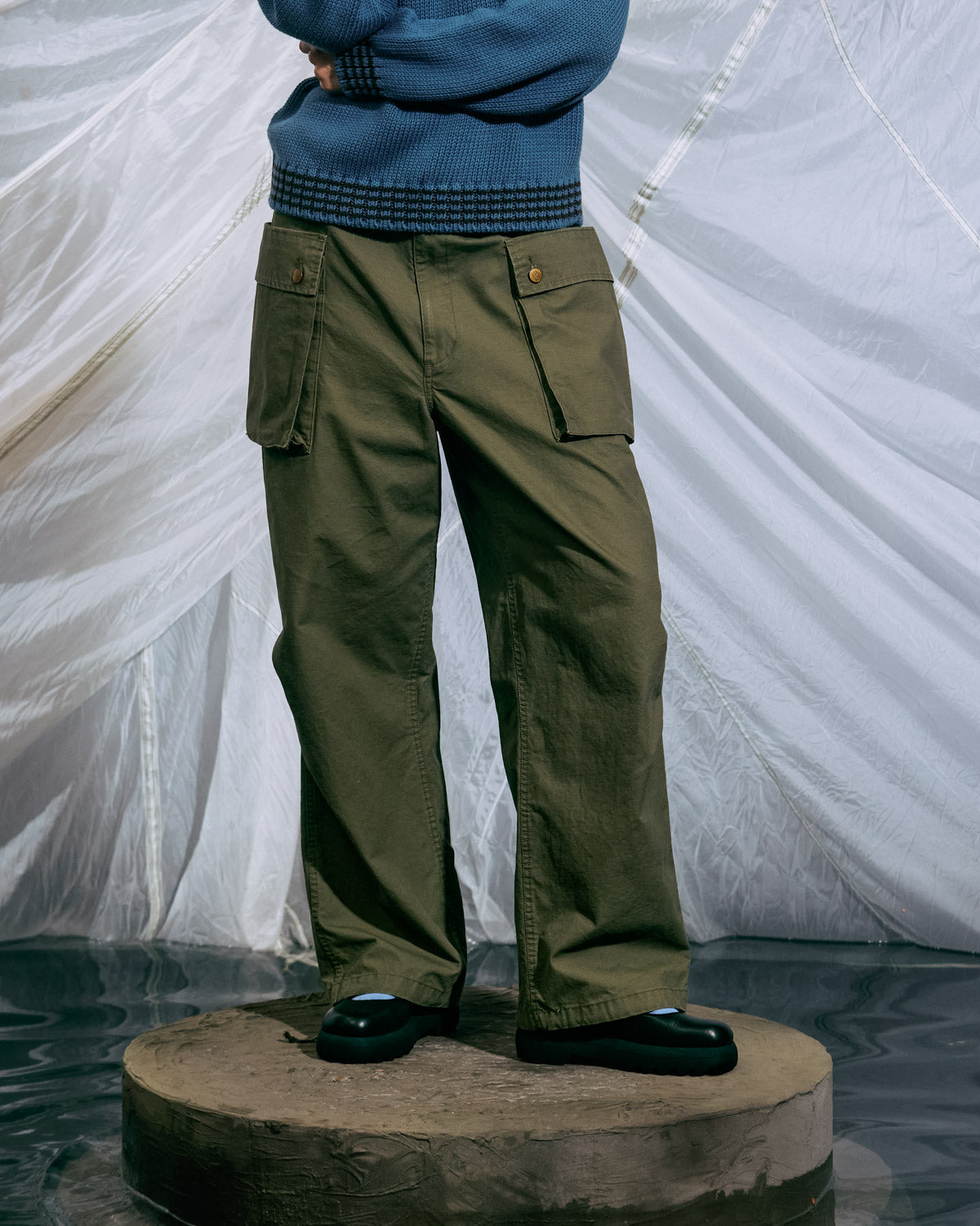 Canvas Overpant - Olive 6