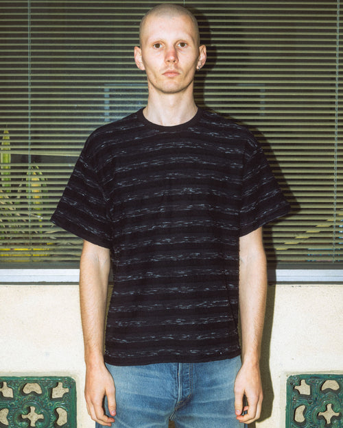Casey Striped T-shirt - Black/Black 2