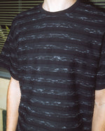 Casey Striped T-shirt - Black/Black 4