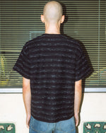 Casey Striped T-shirt - Black/Black 6