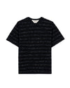 Casey Striped T-shirt - Black/Black