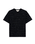 Casey Striped T-shirt - Black/Black 1