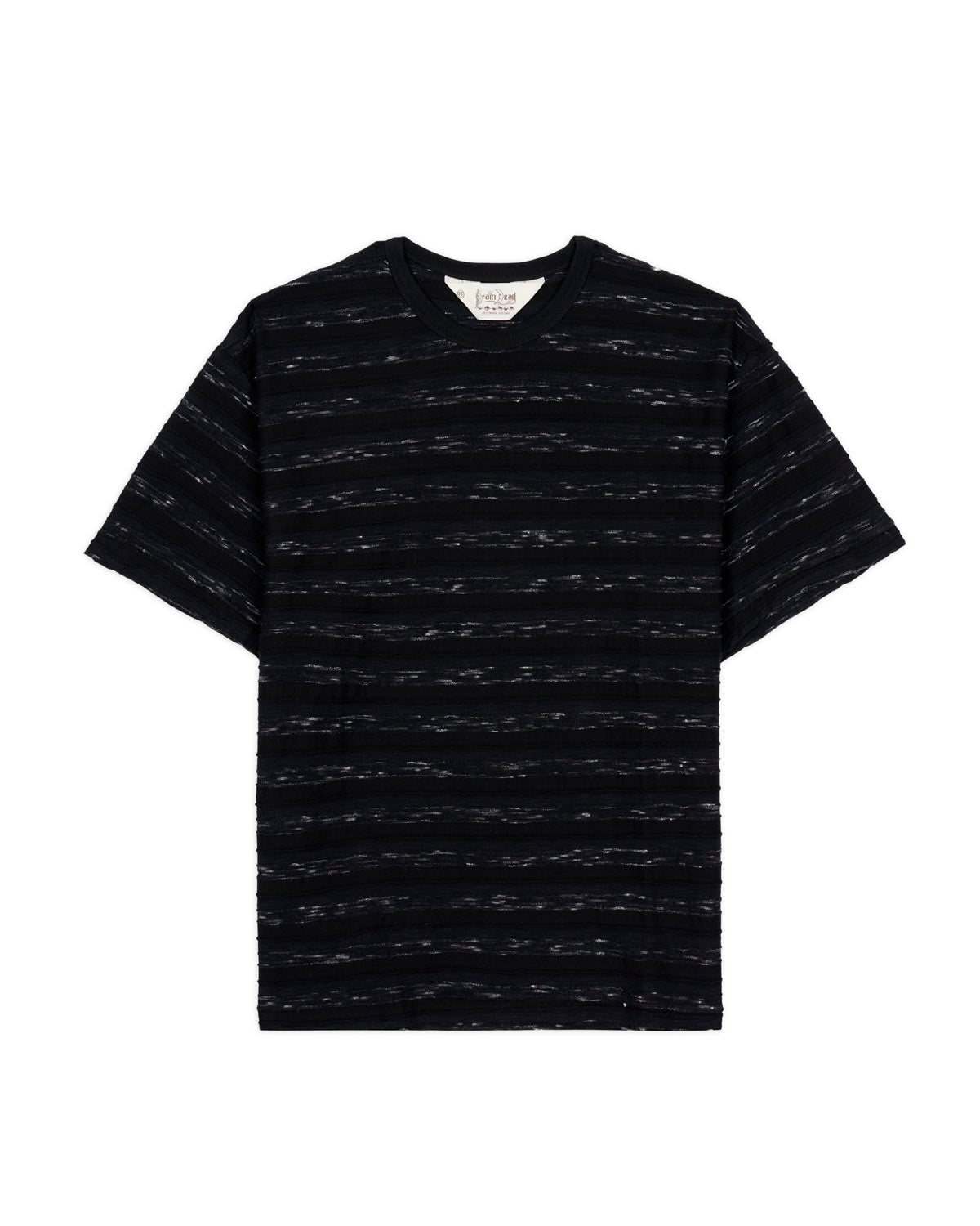 Casey Striped T-shirt - Black/Black 1