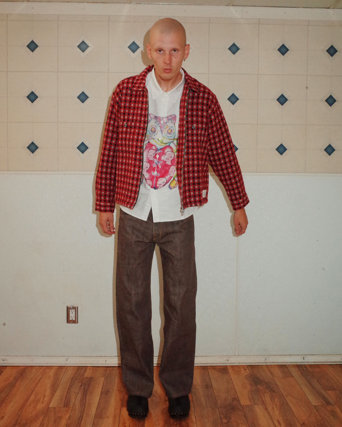 Check Mate Flannel Zip Shirt - Black Multi 4