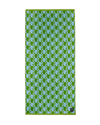 Checkerboard Logohead Bath Towel - Green