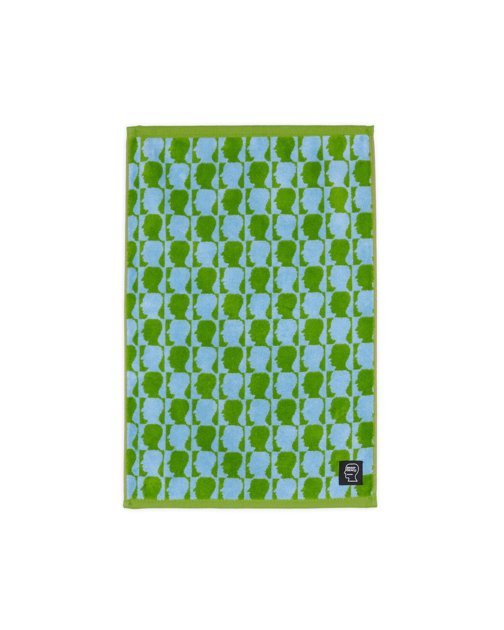 Checkerboard Logohead Hand Towel - Green