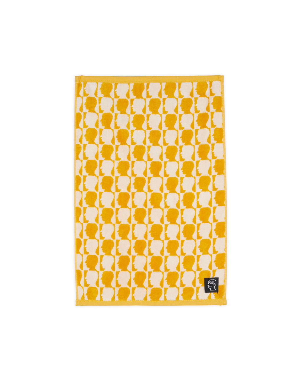 Checkerboard Logohead Hand Towel - Yellow 1