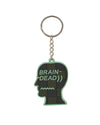 Checkered Logohead Keychain - Green/Brown