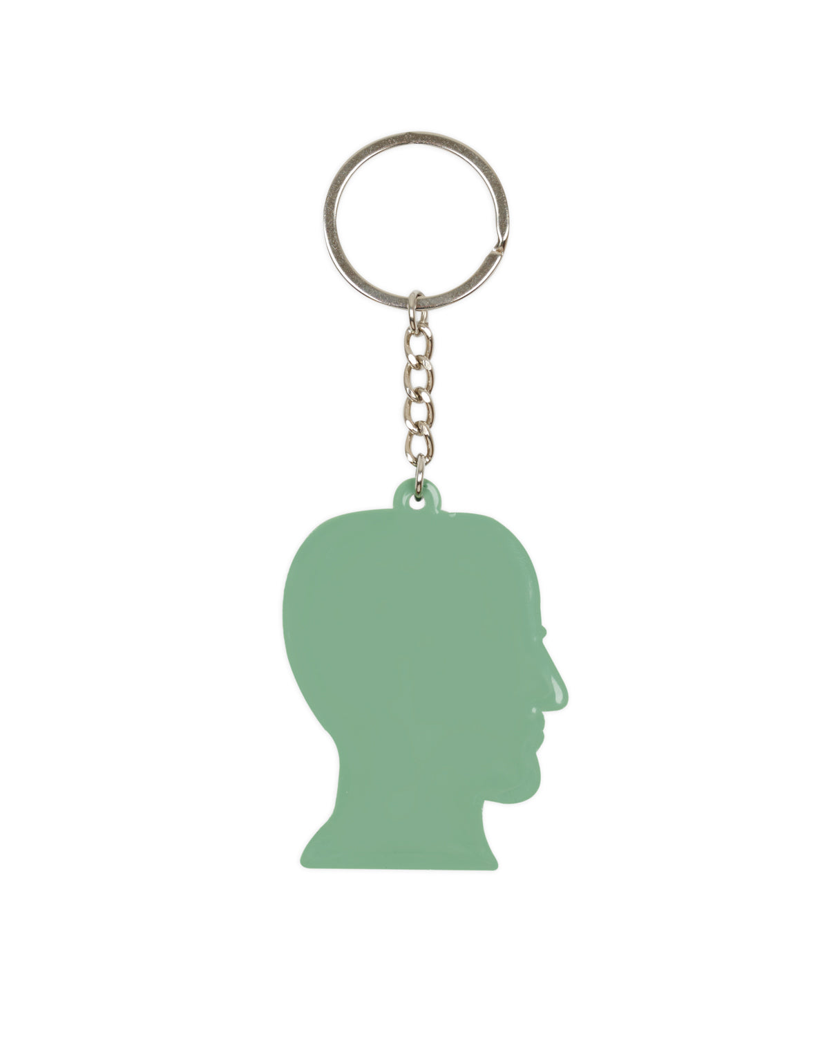 Checkered Logohead Keychain - Green/Brown 2