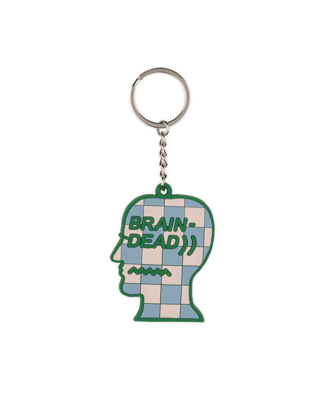 Checkered Logohead Keychain - Green/Multi