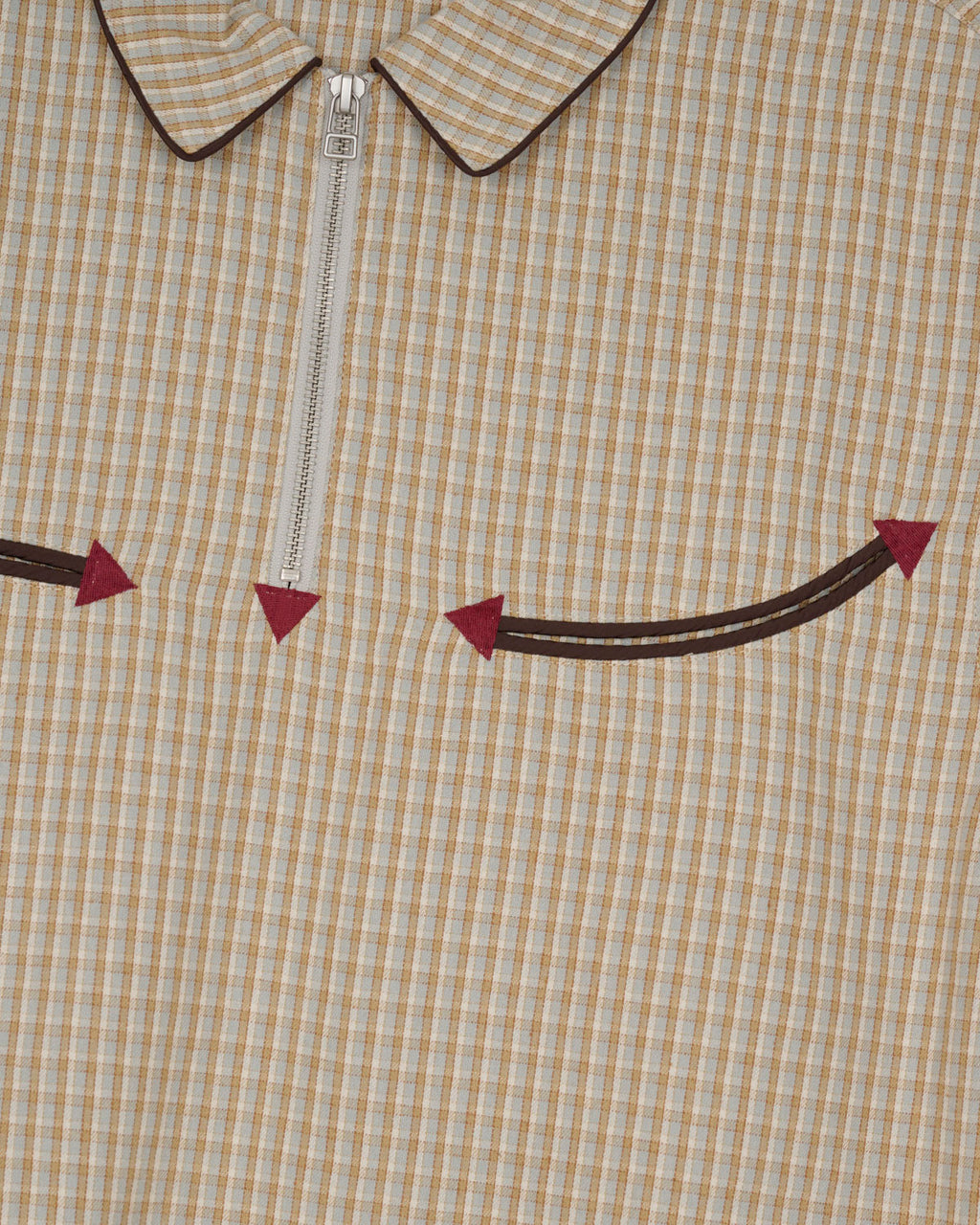 Check Western Shirt - Taupe 3