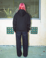 Collegiate Zip Up Hoodie - Black 7