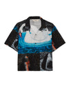 Copia Short Sleeve Button Down Shirt - Black Multi