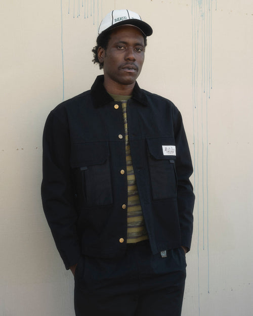 Cropped Chore Jacket - Black 2