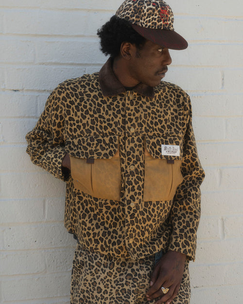 Cropped Chore Jacket - Leopard 2