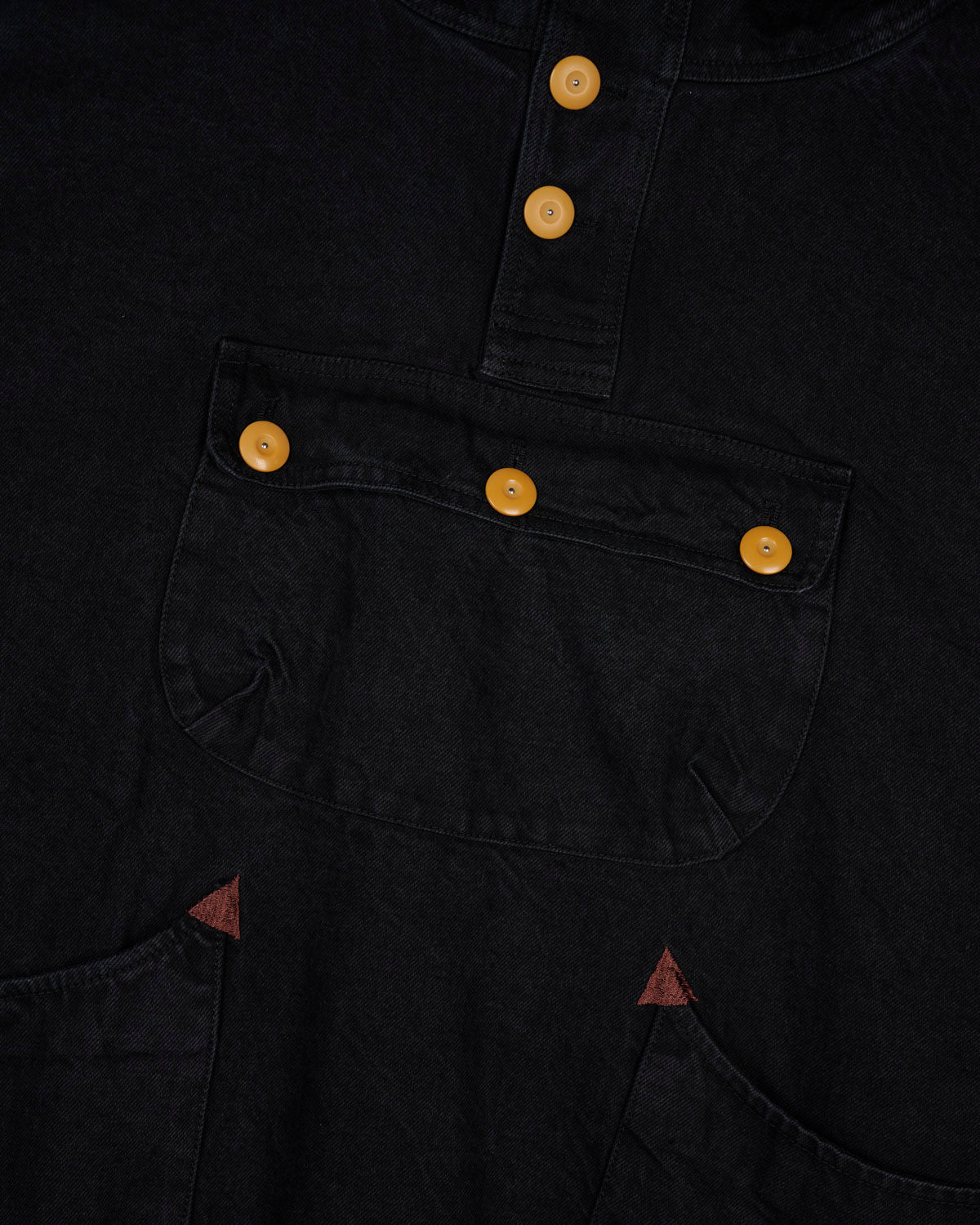 Denim Smock - Black 3