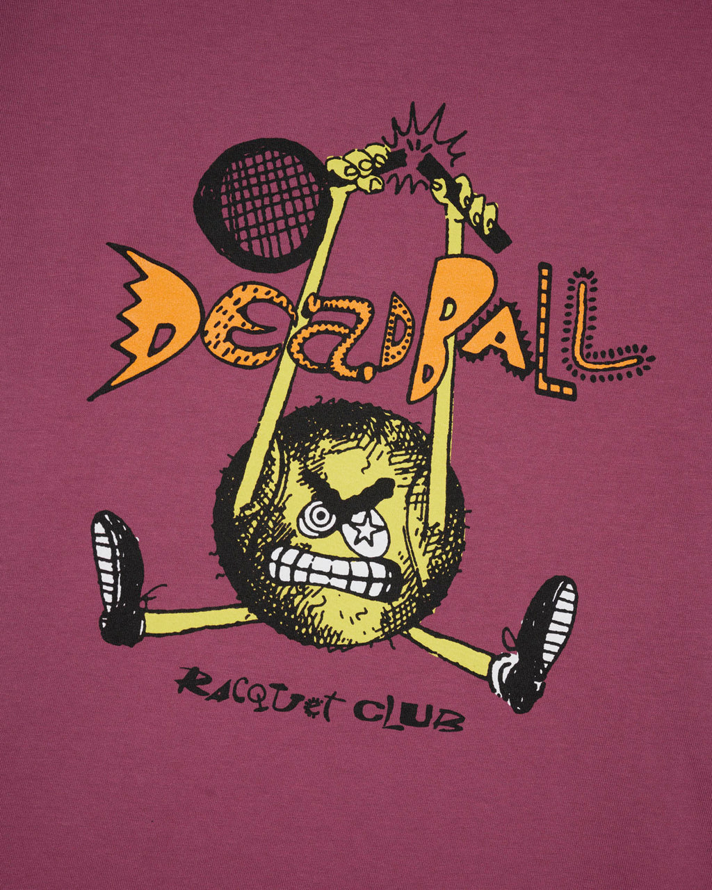 Deadball Racquet Club T-shirt- Raspberry 2