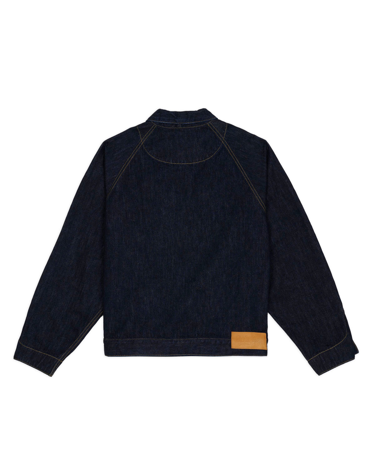 Denim Cropped Engineer Jacket - Washed Indigo 5
