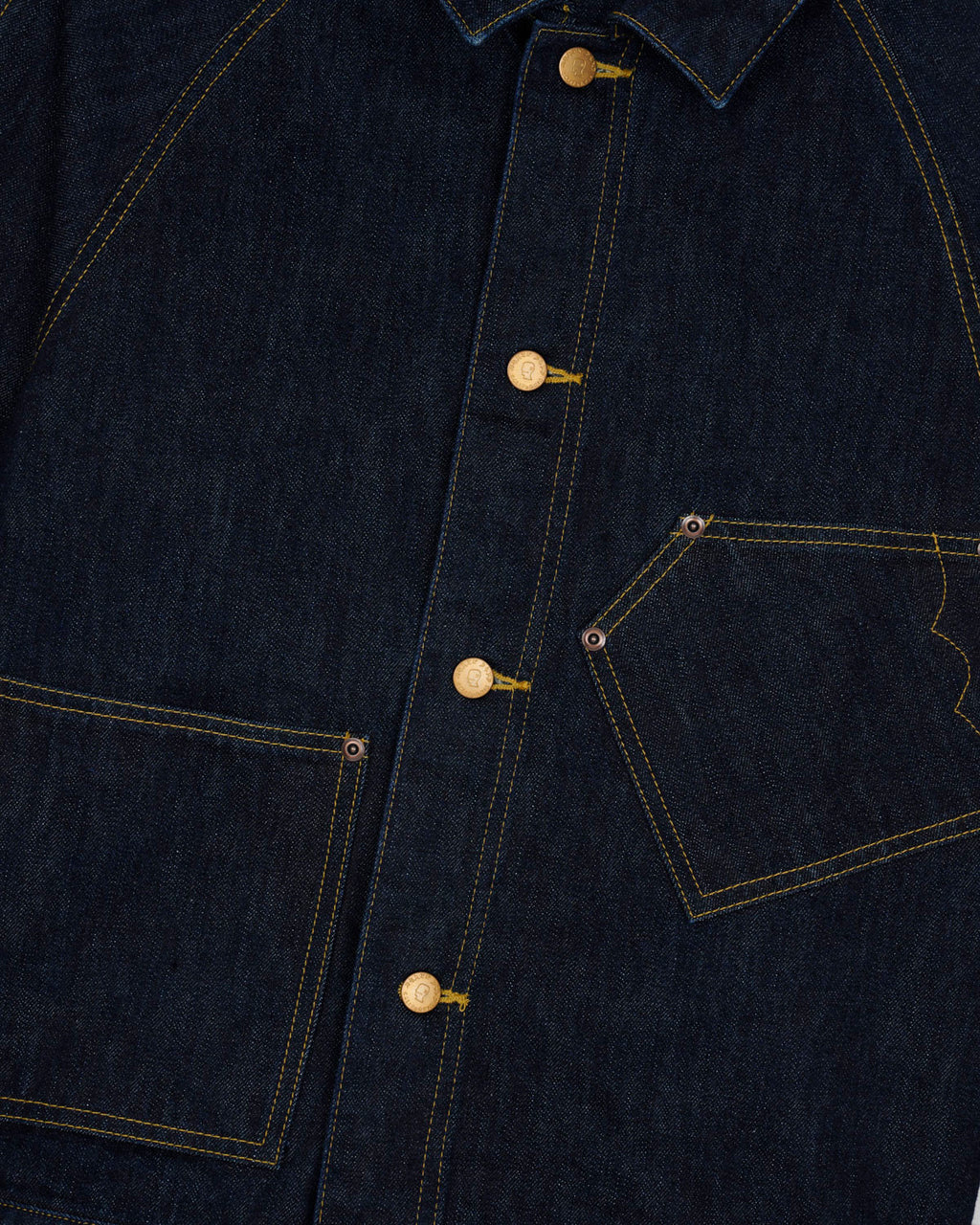 Denim Cropped Engineer Jacket - Washed Indigo 3