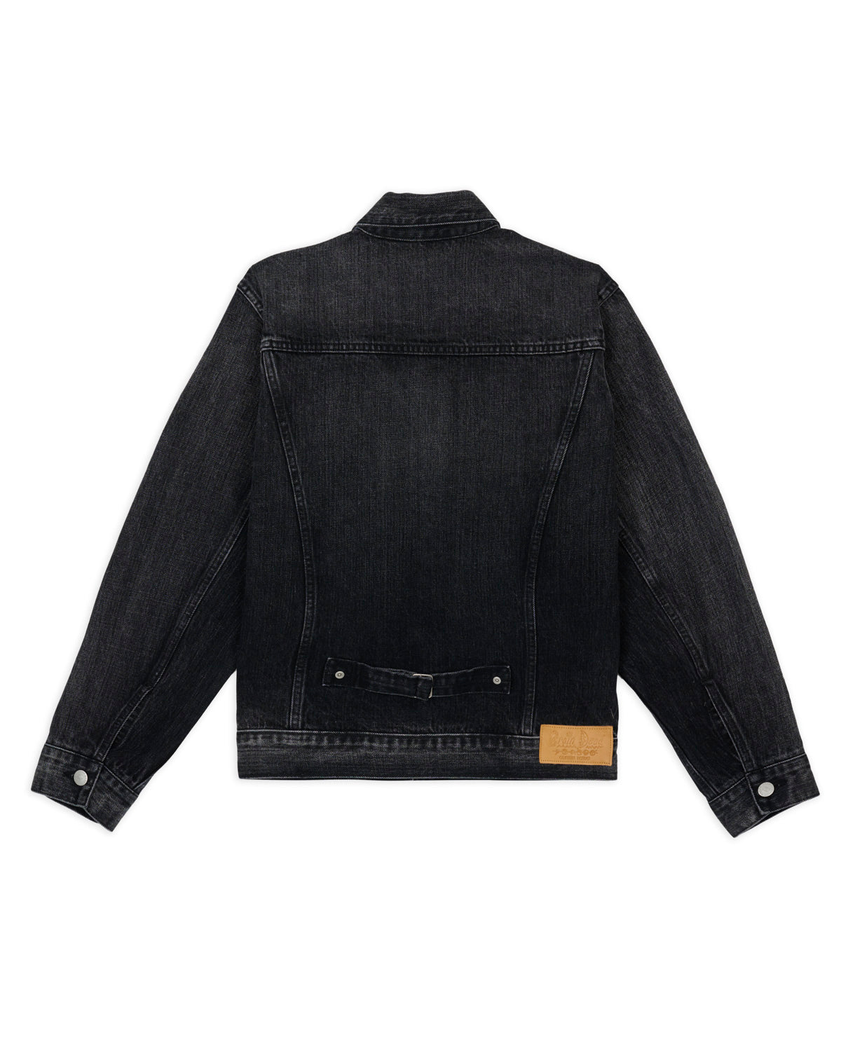 13.2oz Selvedge Denim Trucker Jacket - Washed Black 3