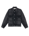 13.2oz Selvedge Denim Trucker Jacket - Washed Black