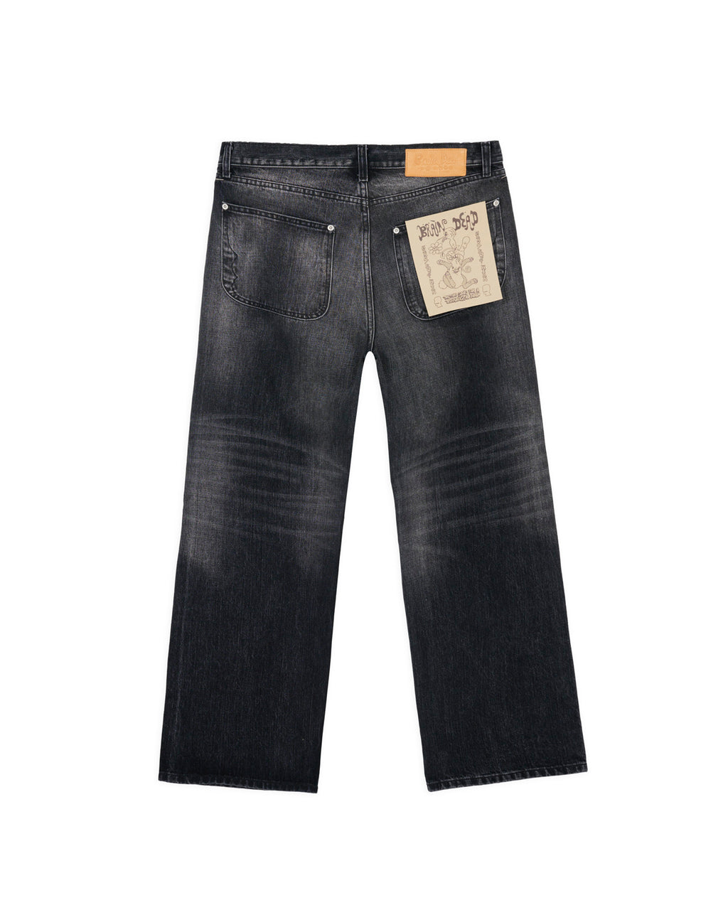 13.2oz Type 00 Selvedge Denim Pant - Washed Black 3