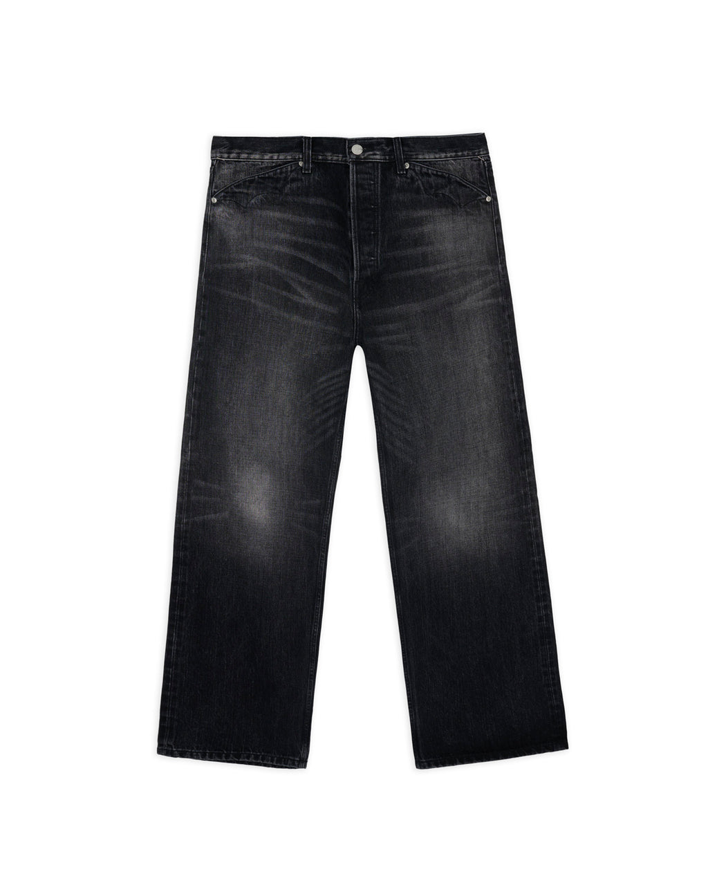13.2oz Type 00 Selvedge Denim Pant - Washed Black