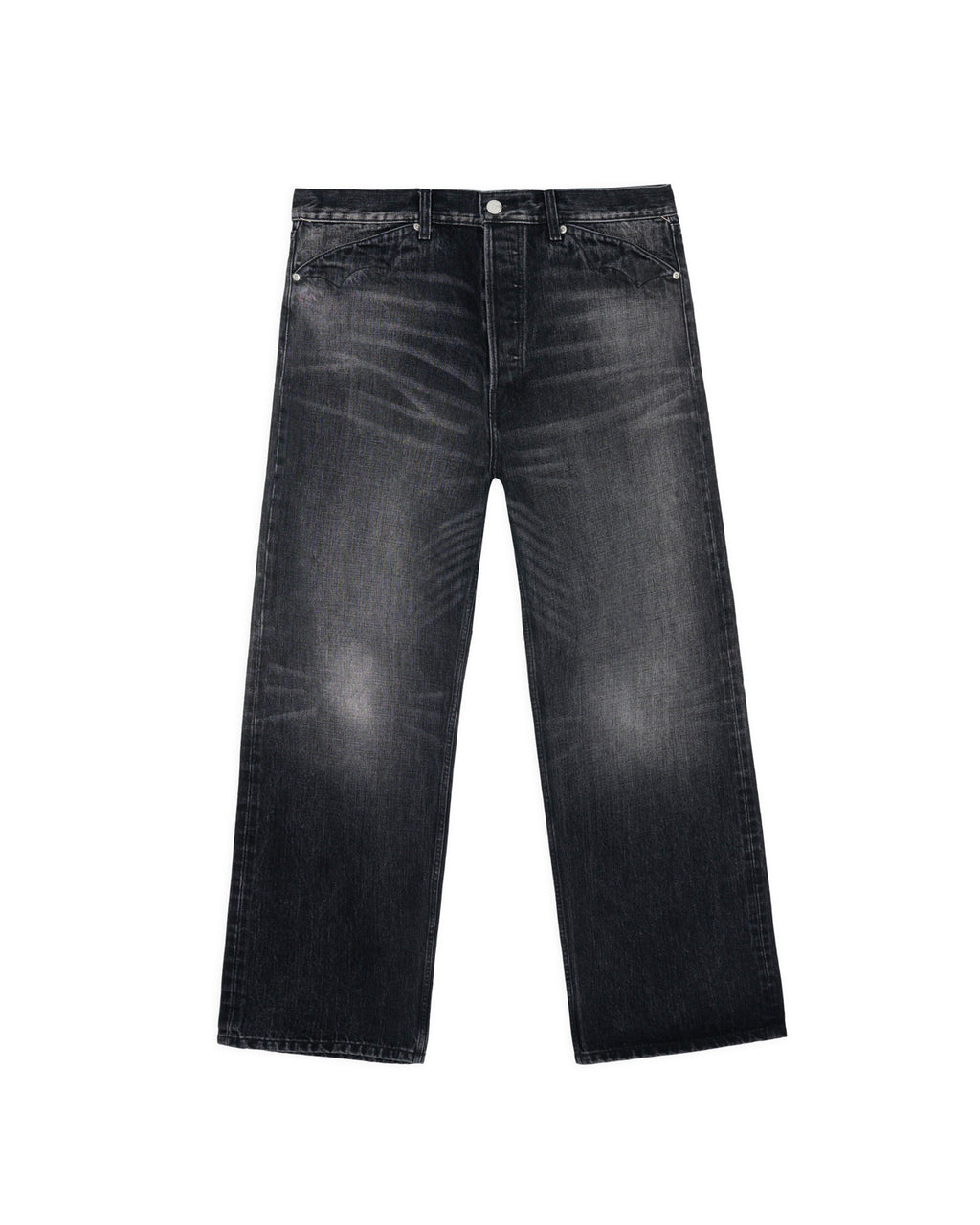 13.2oz Type 00 Selvedge Denim Pant - Washed Black