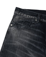 13.2oz Type 00 Selvedge Denim Pant - Washed Black 8
