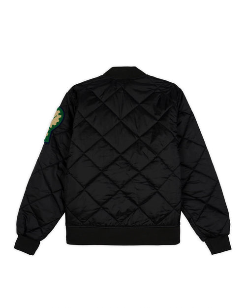 Dickies Chenille Patch Quilted Bomber Jacket - Black 2