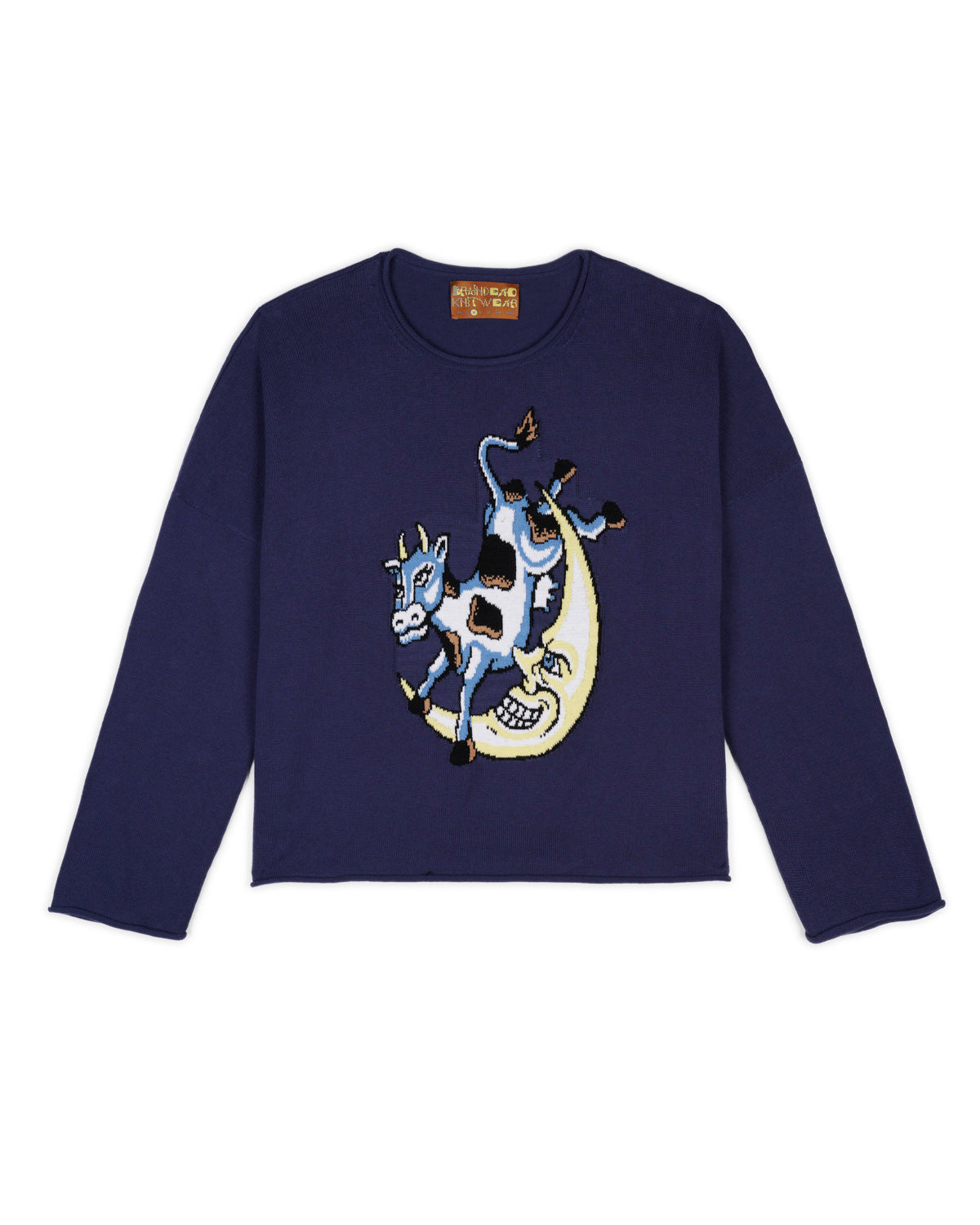 Diddle Cropped Sweater - Navy 1