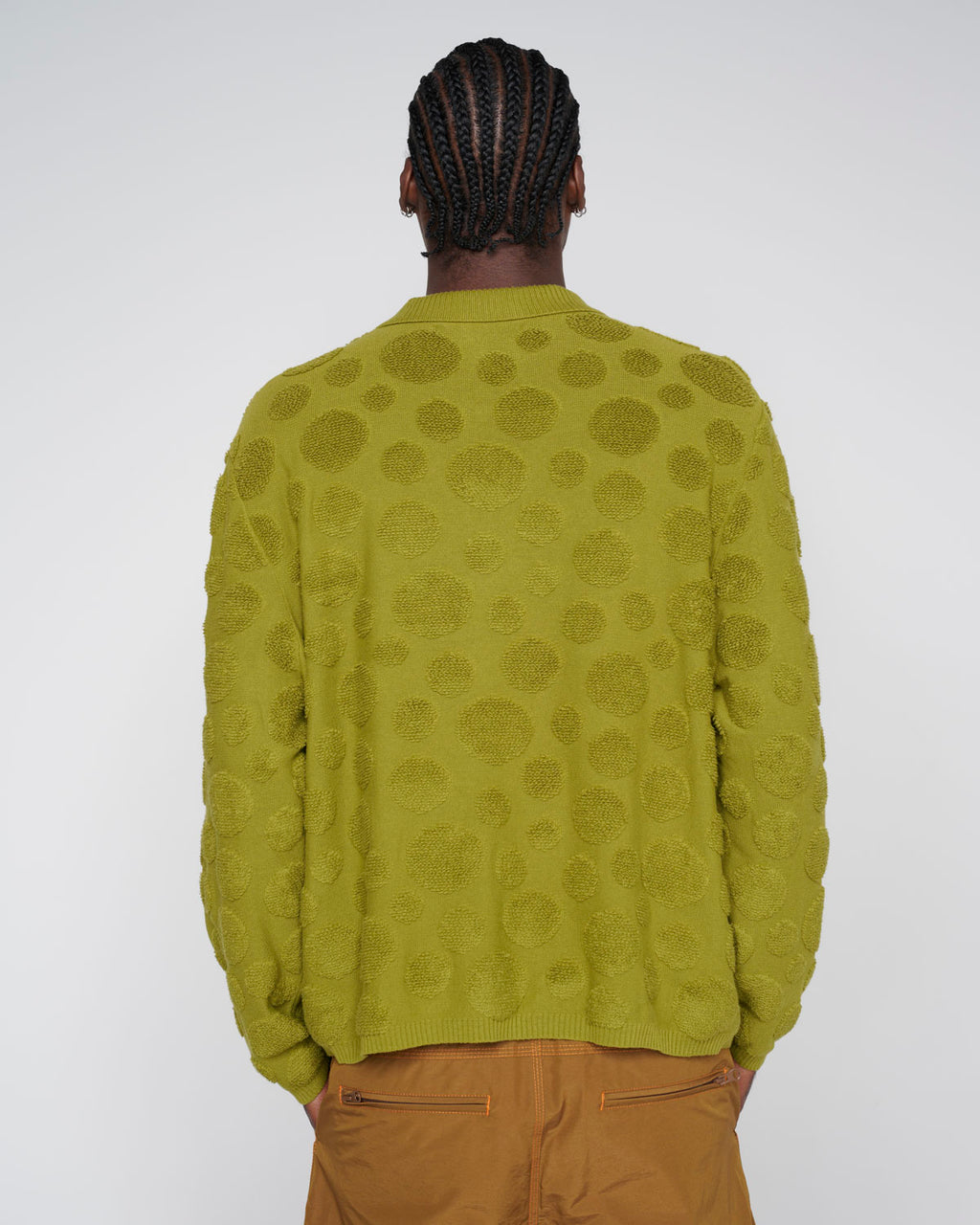Dot Half Zip Sweater - Moss 5
