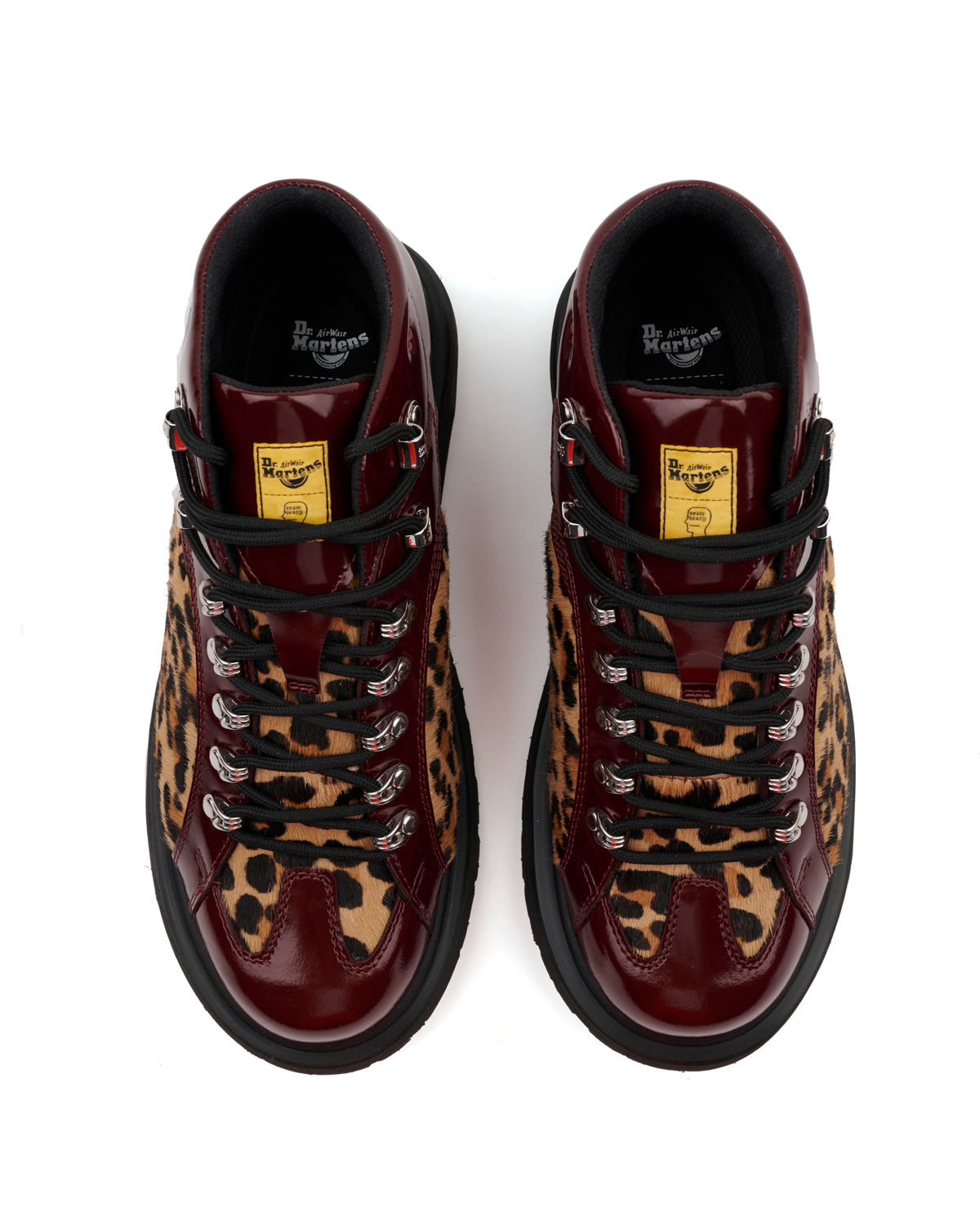 Brain Dead x Dr Martens Waybourne Boot - Cherry Red/Leopard 5