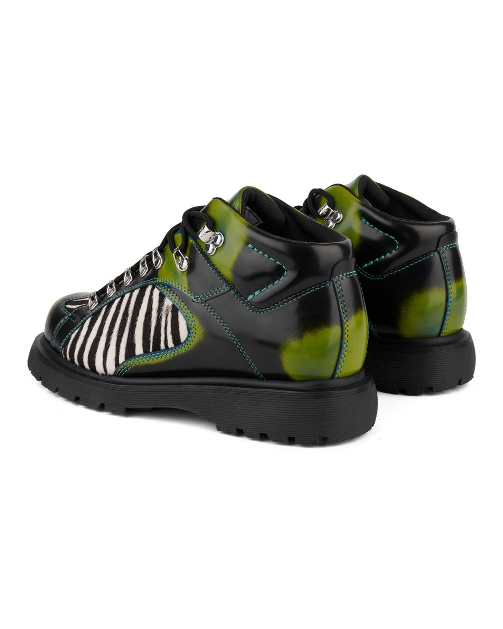 Brain Dead x Dr Martens Waybourne Boot - Black/Marsh Green/Zebra 6