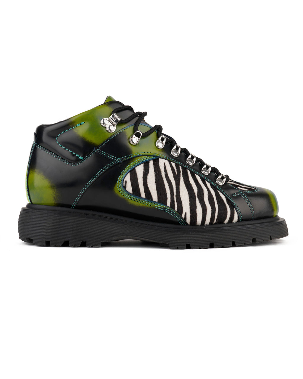 Brain Dead x Dr Martens Wayborne Boot - Black/Marsh Green/Zebra