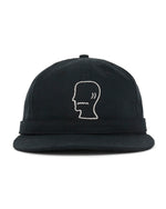 Extended Strap 6 Panel Logohead Hat - Black 1