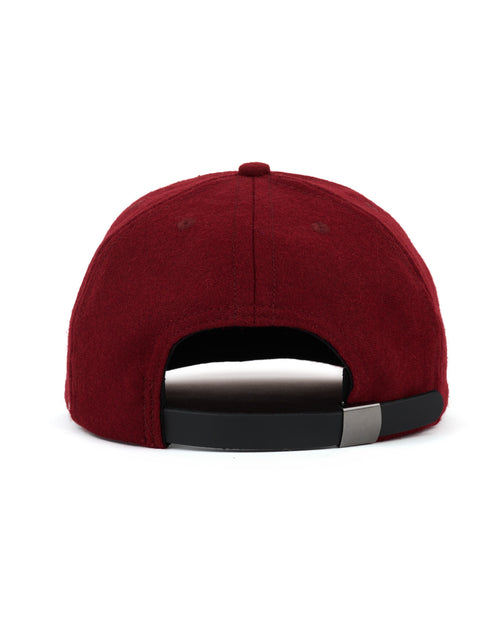 Flannel Logohead 6 Panel Hat- Burgundy 2