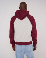 Fleece Logo Head Raglan Hoodie - Oatmeal Maroon 5