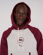 Fleece Logo Head Raglan Hoodie - Oatmeal Maroon 6