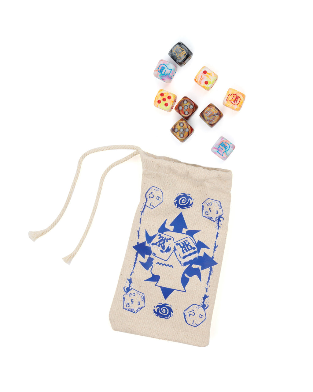 Fantasy Games 12 Dice Set - Multi