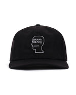 Flannel Classic Logohead 6 Panel Hat- Black 1