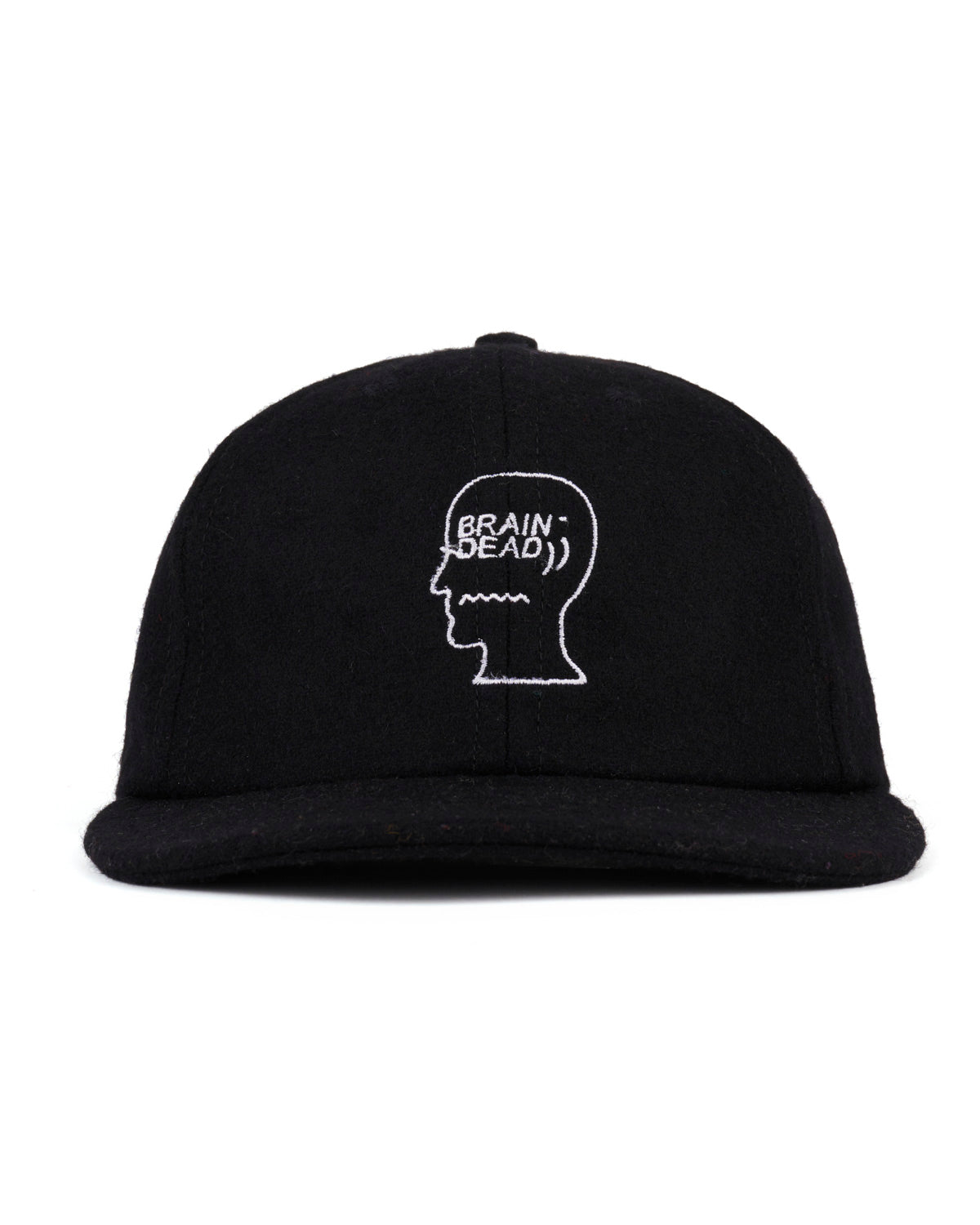 Flannel Logohead 6 Panel Hat - Black 1