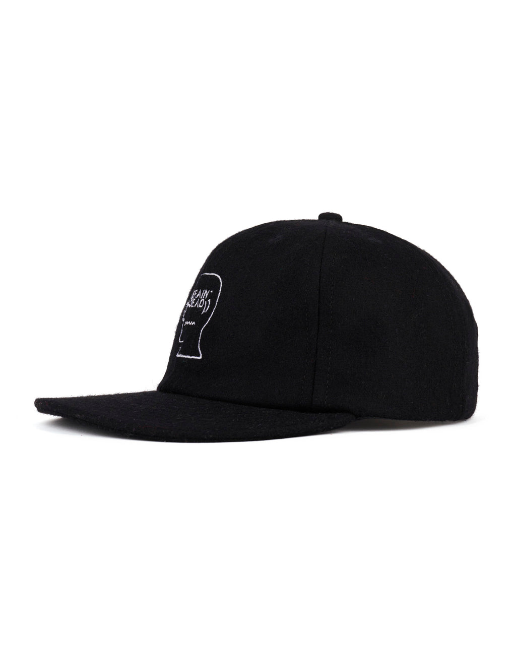 Flannel Logohead 6 Panel Hat - Black 3