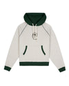 Fleece Logo Head Raglan Hoodie - Oatmeal Green