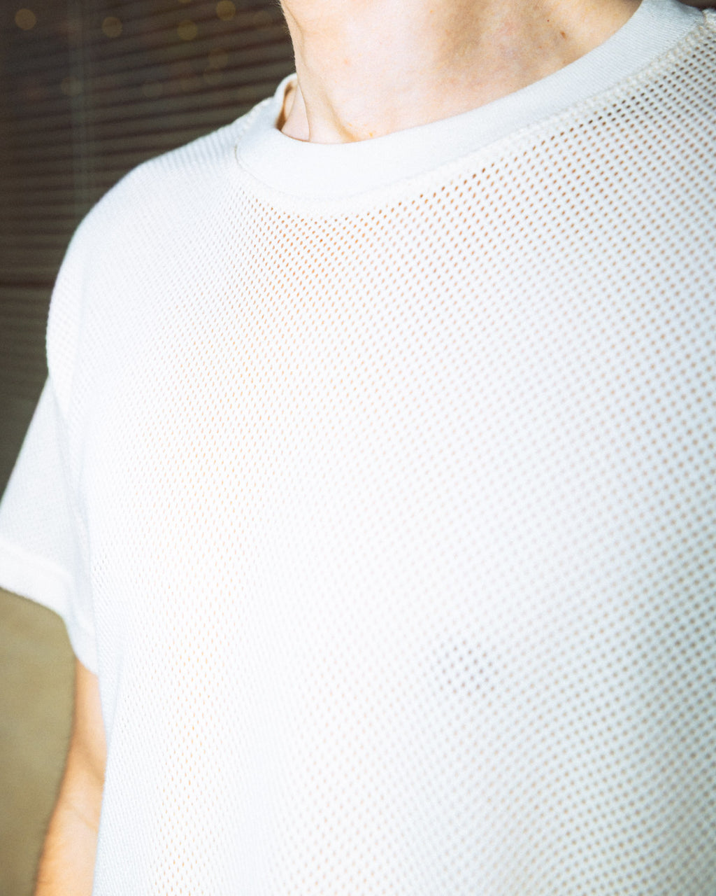 Folk Technology Mesh T-shirt - Cement 4