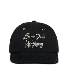Folk Technology Wire Brim 6 Panel Hat - Black